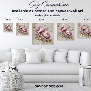Pink Peony Bloom Art