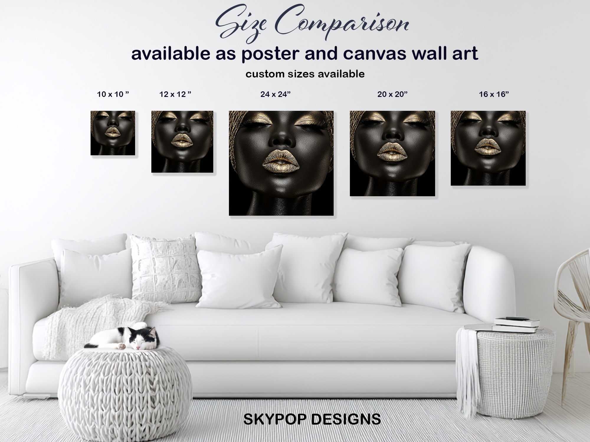 7.jpg Golden Lips Portrait Art
