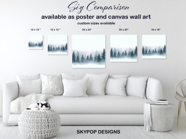 Misty Forest Art