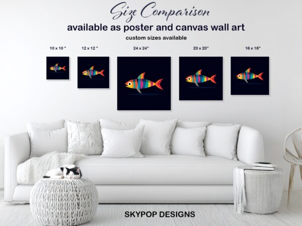 Rainbow Fish Art