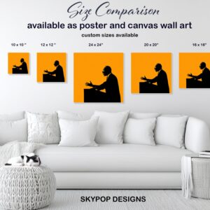 Silhouette Orator Art
