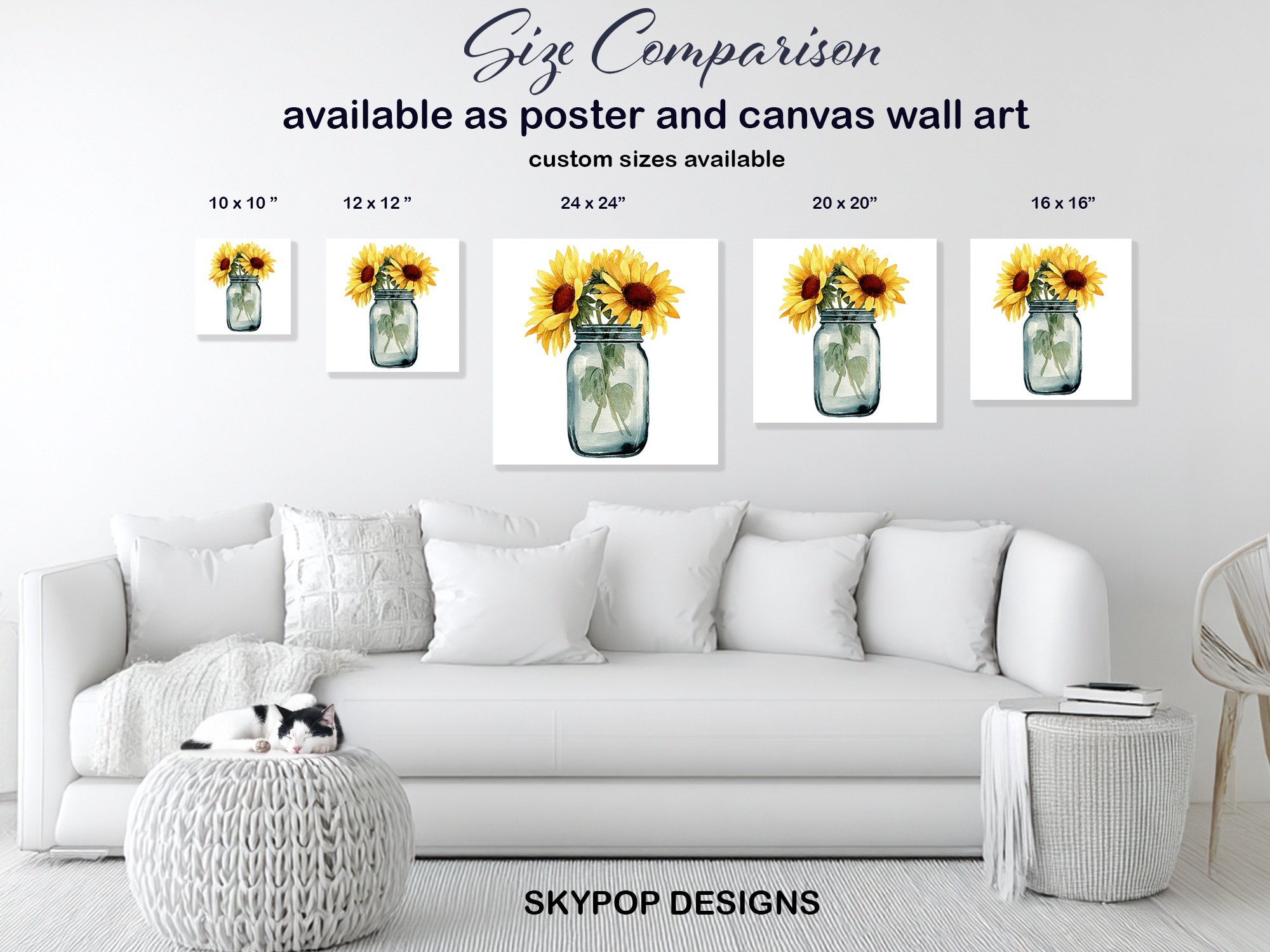 7.jpg Sunflower Mason Jar Art