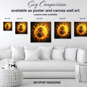 Bee Honeycomb Art
