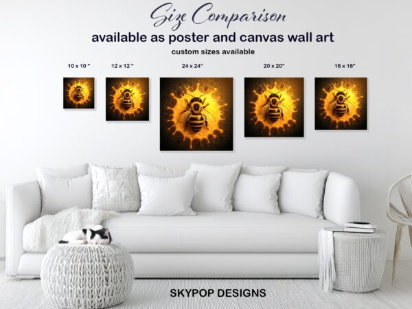 Bee Honeycomb Art