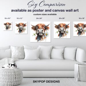 Highland Cow Art