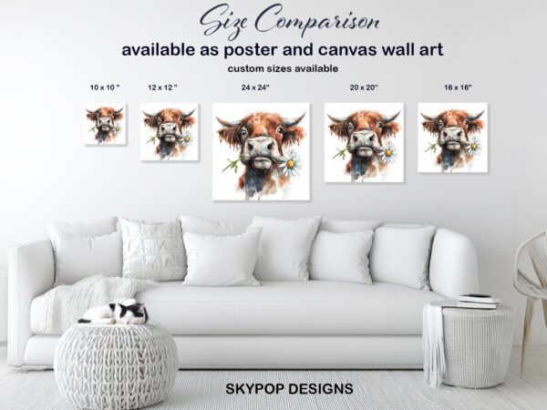 Highland Cow Art