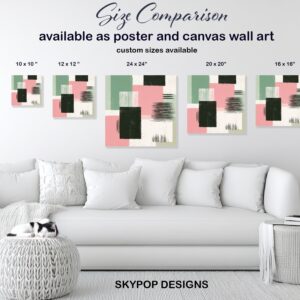 Geometric Pastel Abstract Art