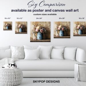 Rustic Floral Arrangement Art