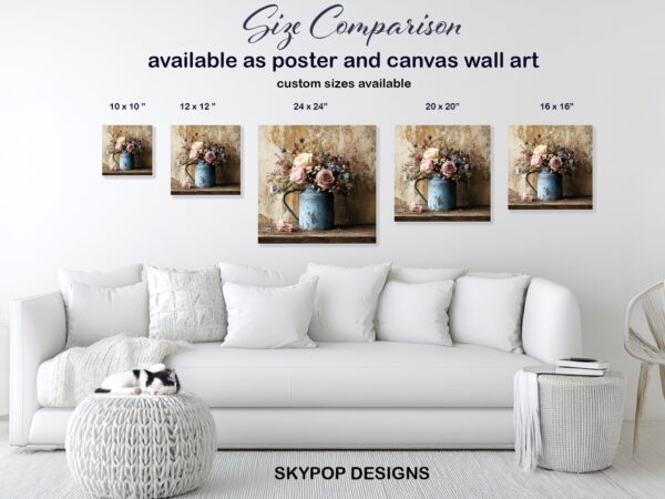 Rustic Floral Arrangement Art