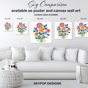 Vibrant Floral Art