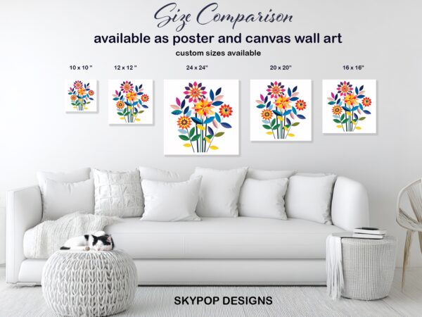 Vibrant Floral Art