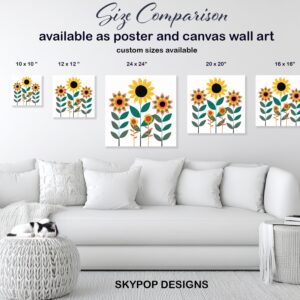 Cheerful Sunflower Garden Art