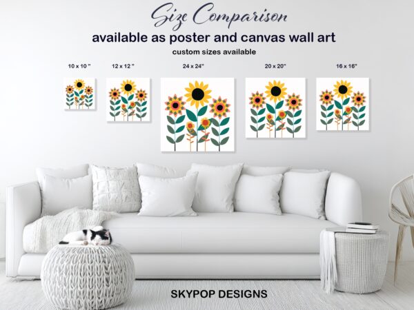 Cheerful Sunflower Garden Art