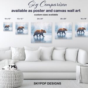 Bear Winter Walk Art