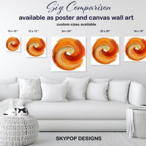 Orange Swirl Art