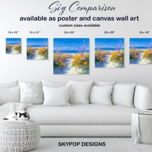 Coastal Wildflower Art