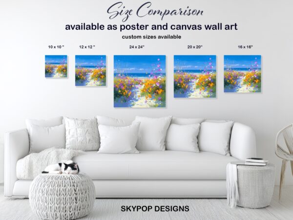 Coastal Wildflower Art