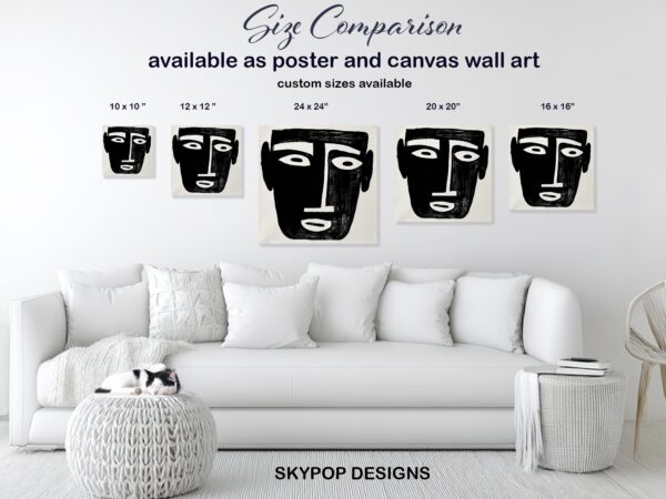 Minimalist Face Art