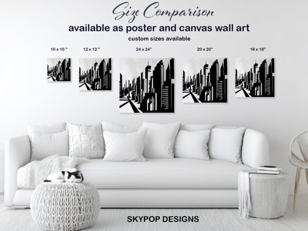 Cityscape Silhouette Art