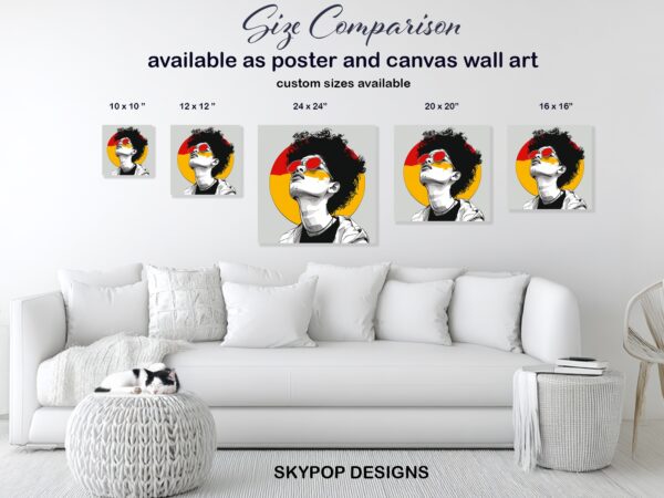 Afro Sunglasses Art