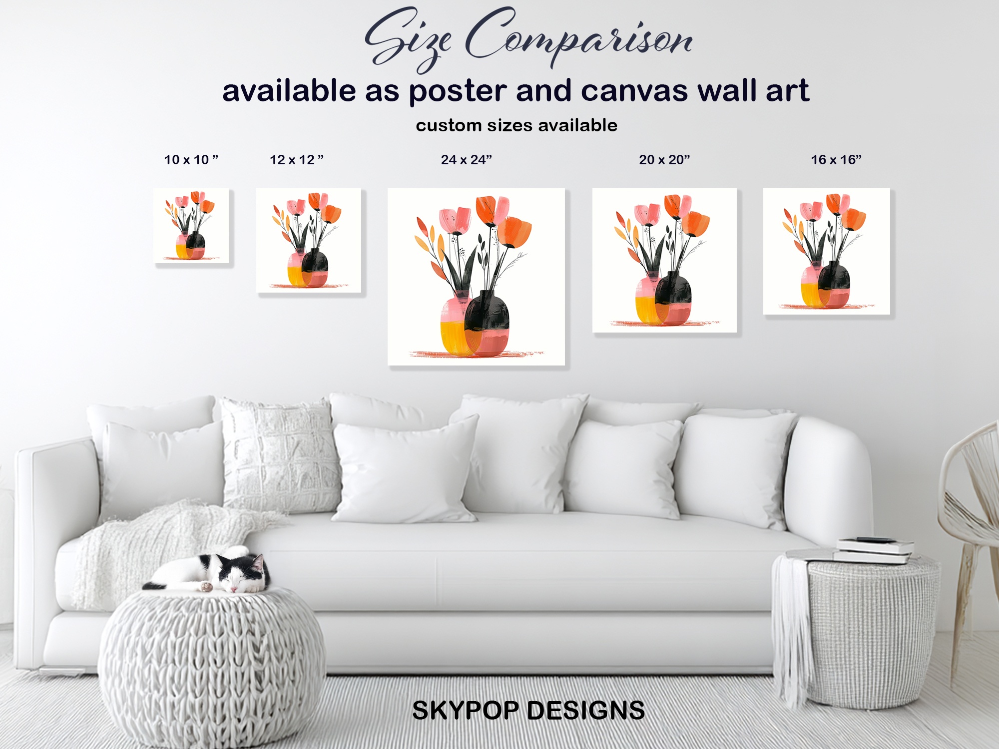 7.jpg Vibrant Tulip Vase Art