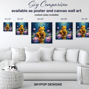 Golden Frog Pond Art