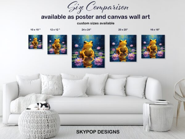 Golden Frog Pond Art