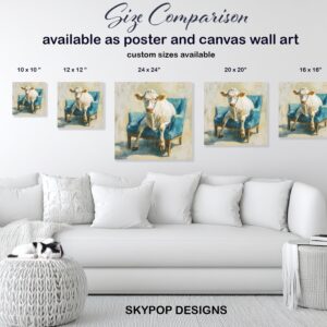 Cow Glasses Art