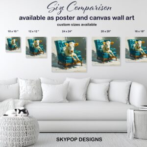 Cow in Armchair Art