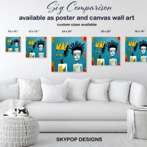 Basquiat Inspired Figures Art