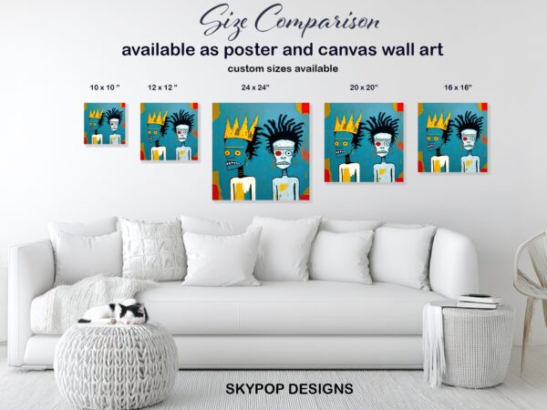Basquiat Inspired Figures Art