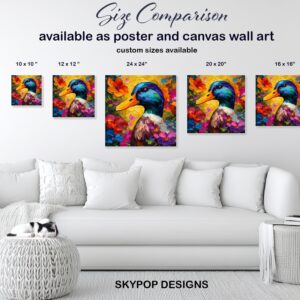 Duck Floral Art