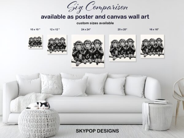 Three Wise Monkeys Art