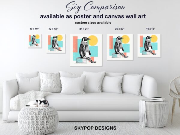 Penguin Scarf Art