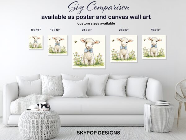 Lamb Bow Tie Art
