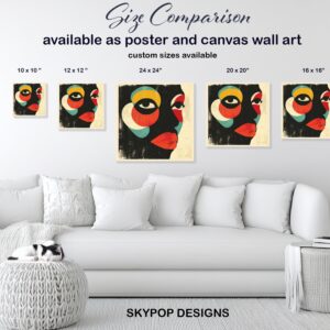 Colorful Face Abstract Art
