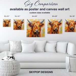 Highland Cow Art