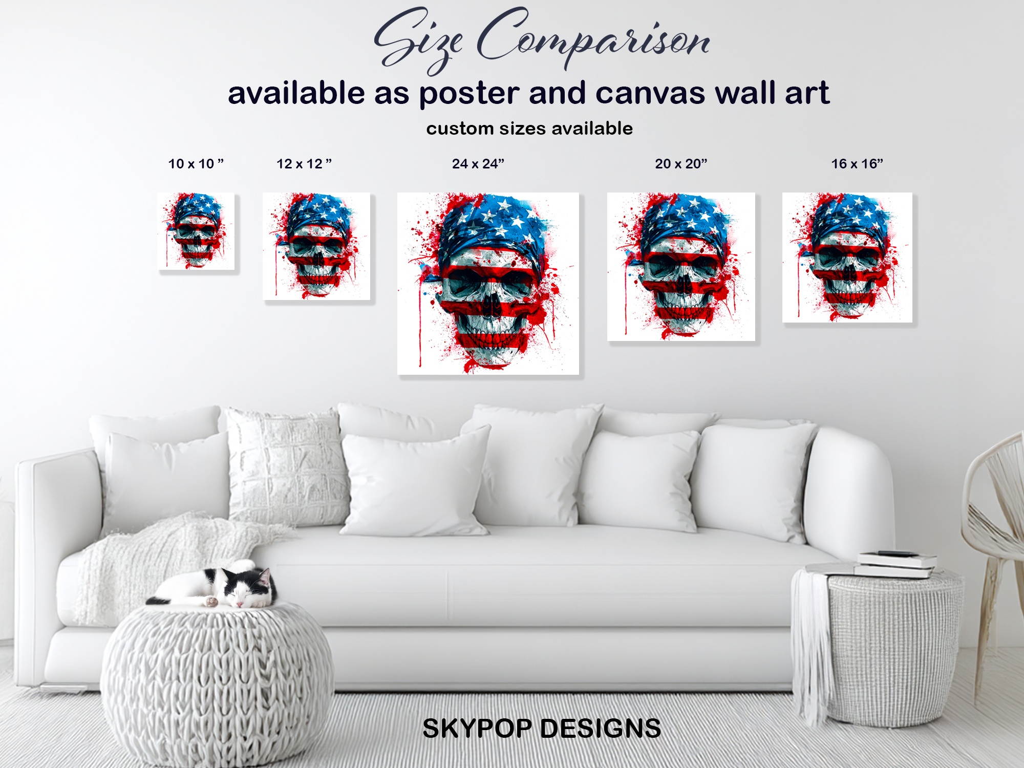 7.jpg American Skull Flag Art