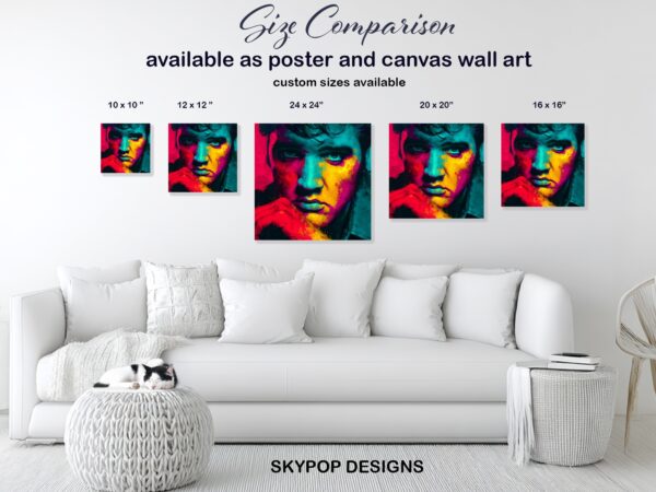 Vibrant Face Portrait Art