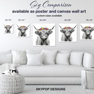 Highland Cow Art