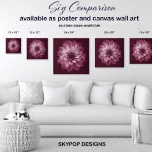 Pink Dahlia Bloom Art