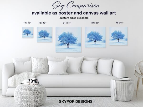 Blue Tree Art