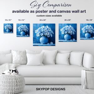 Blue Dogwood Blossoms Art
