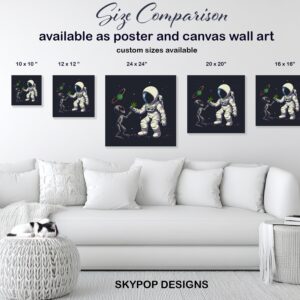 Astronaut Alien Encounter Art