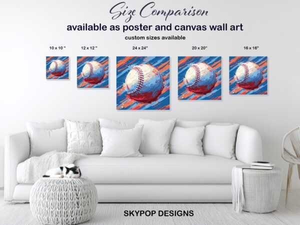Dynamic Baseball Art