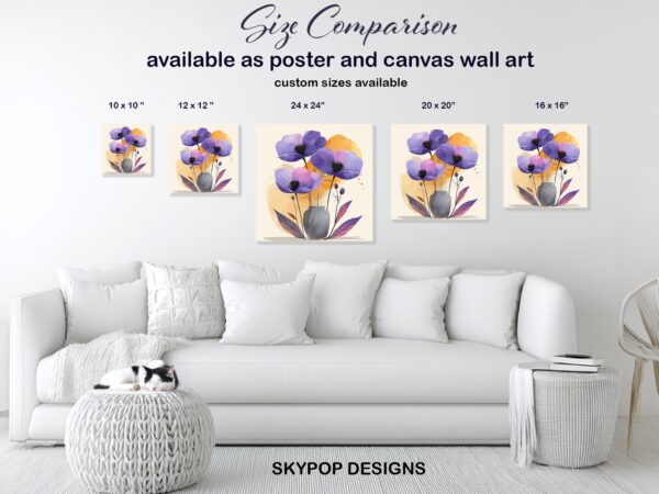 Purple Poppy Art