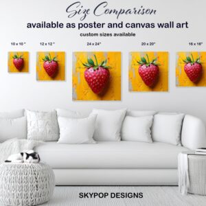Vibrant Strawberry Art
