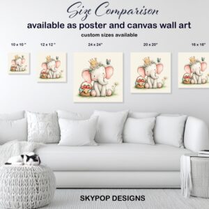Baby Elephant Princess Art