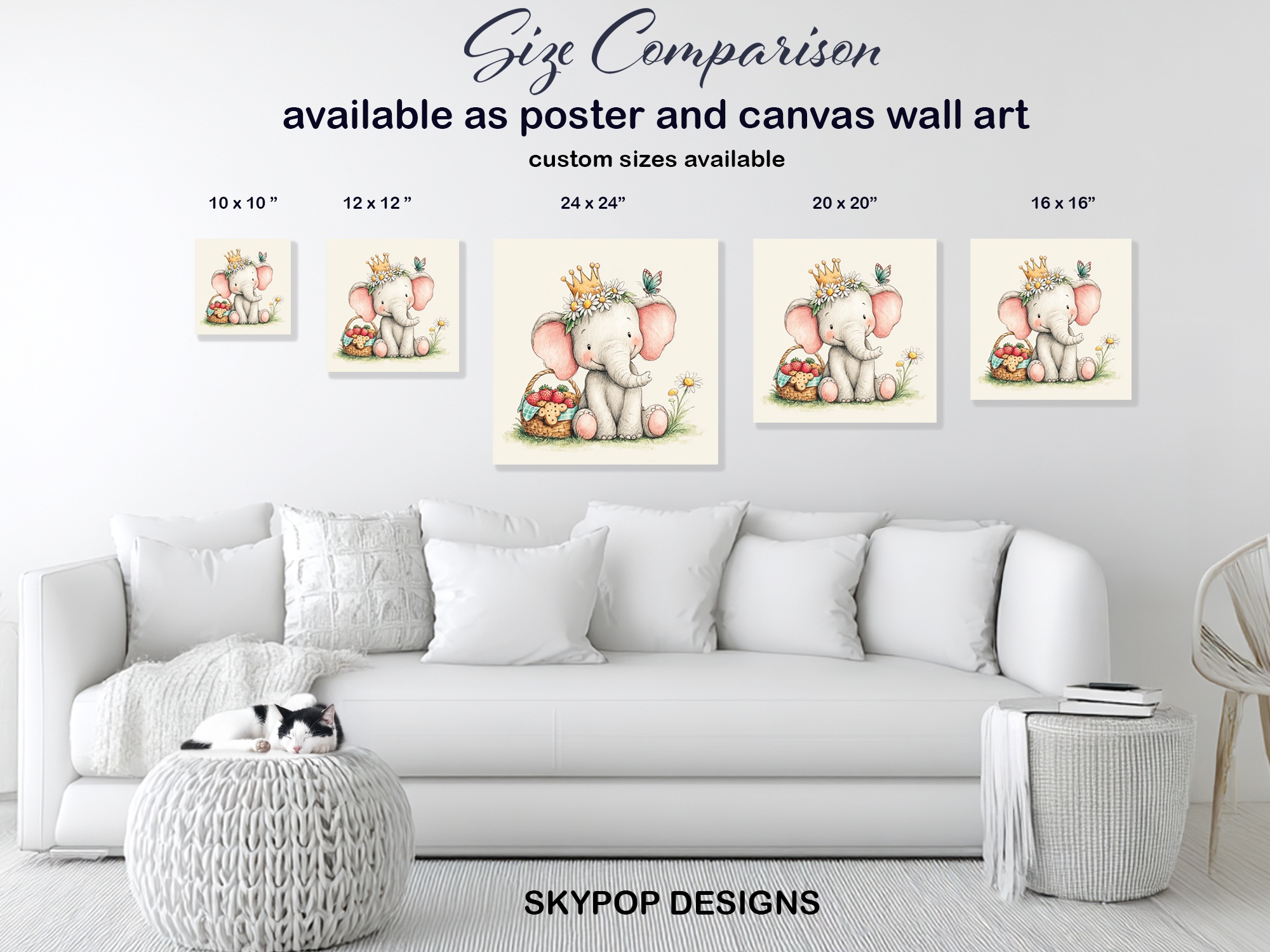 7.jpg Baby Elephant Princess Art
