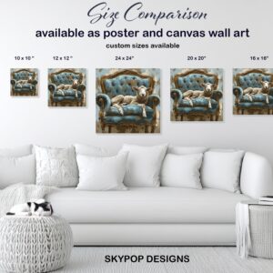 Sheep on Antique Chair Art